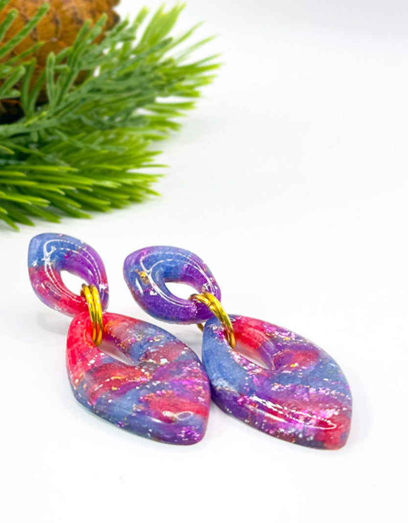 Galaxy Oval Luxe Earrings