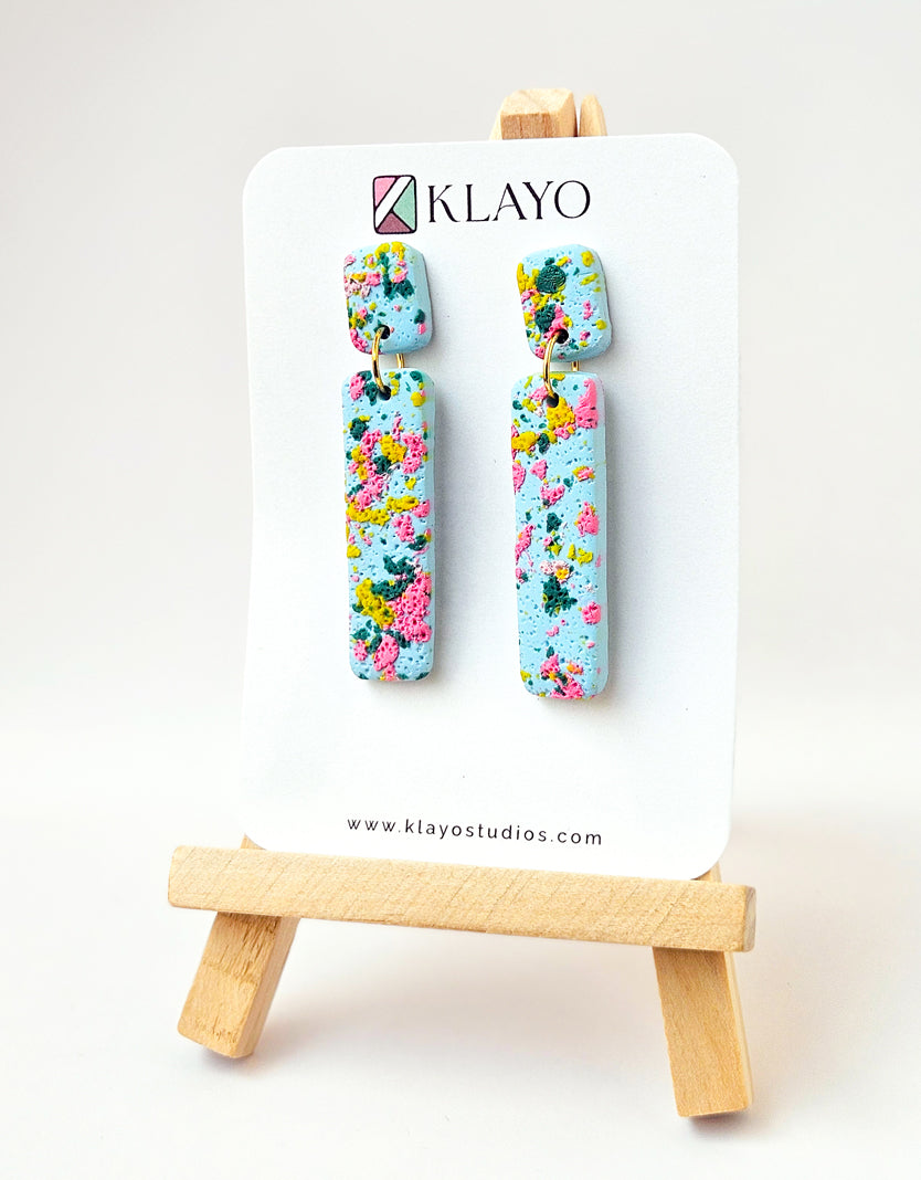 Confetti Bar Drop Earrings