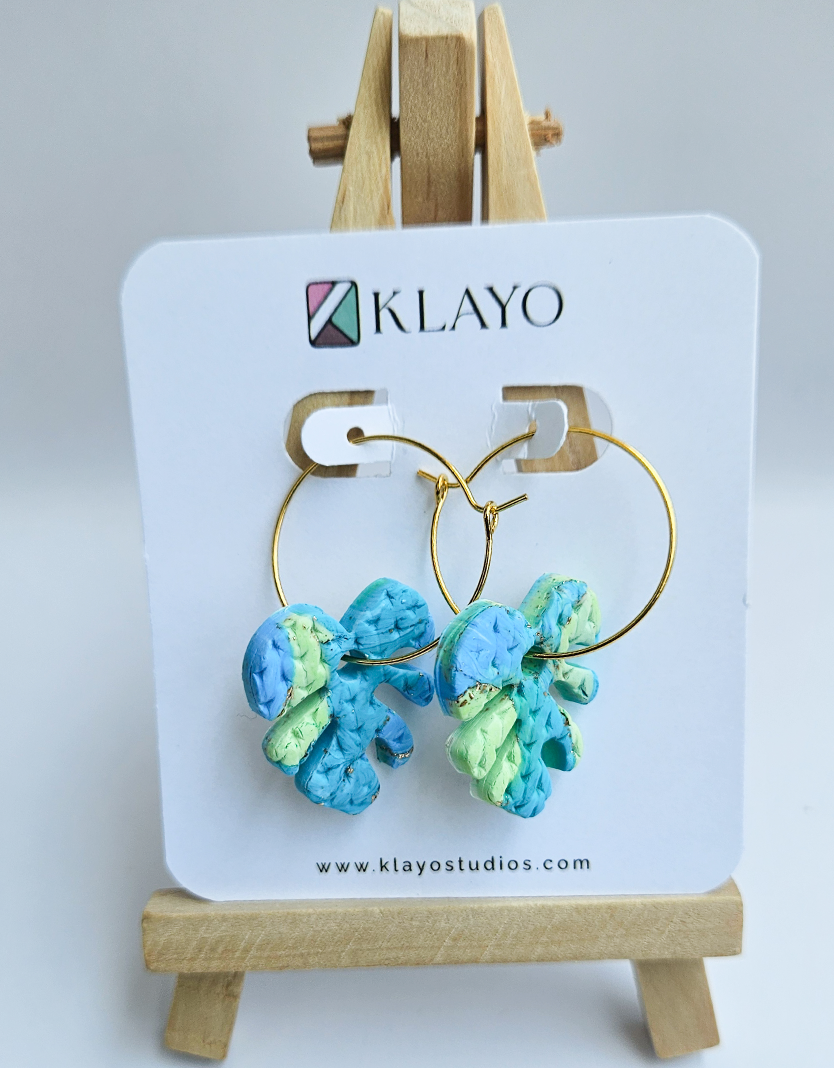 Ocean Bloom Hoop Earrings