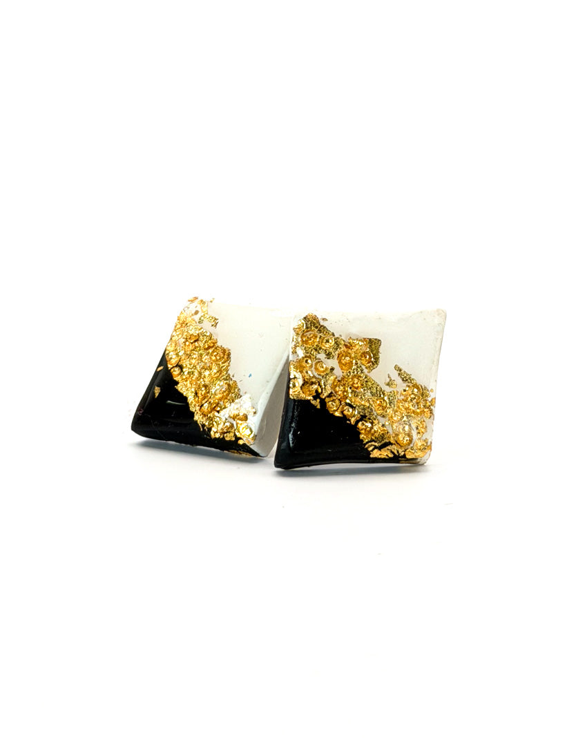 Midnight Gold Luxe Studs
