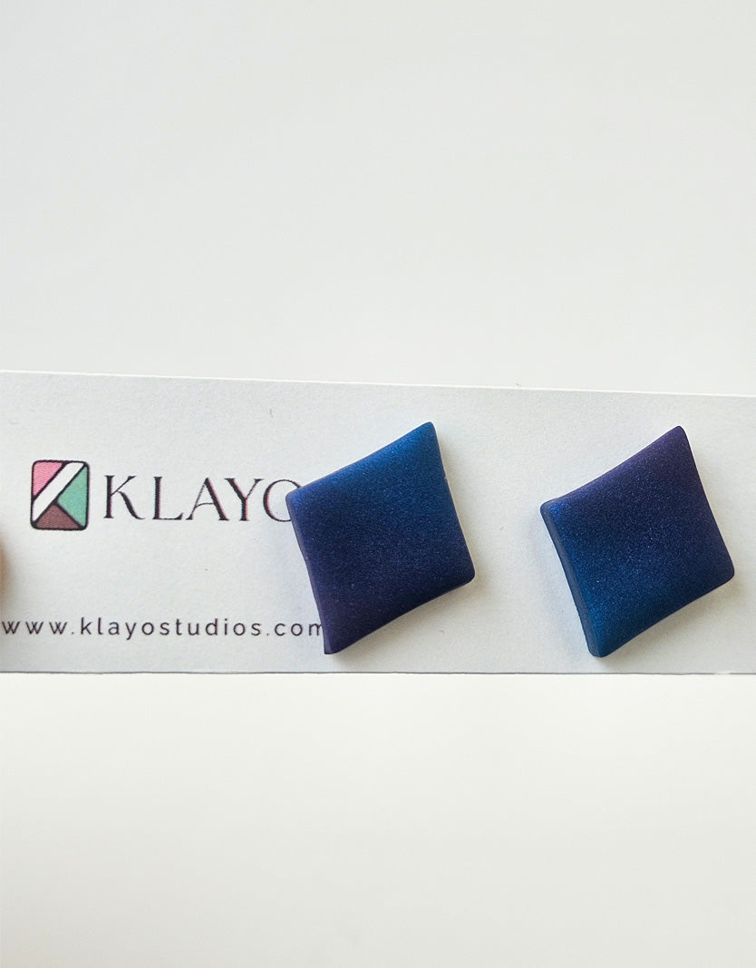 Midnight Prism Stud Earrings