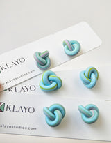 Twist Knot Stud Earrings (Random Colors)