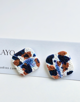 Terra Mosaic Square Stud Earrings
