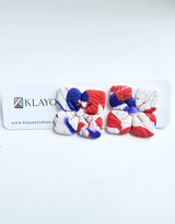 Patriotic Bloom Statement Stud Earrings