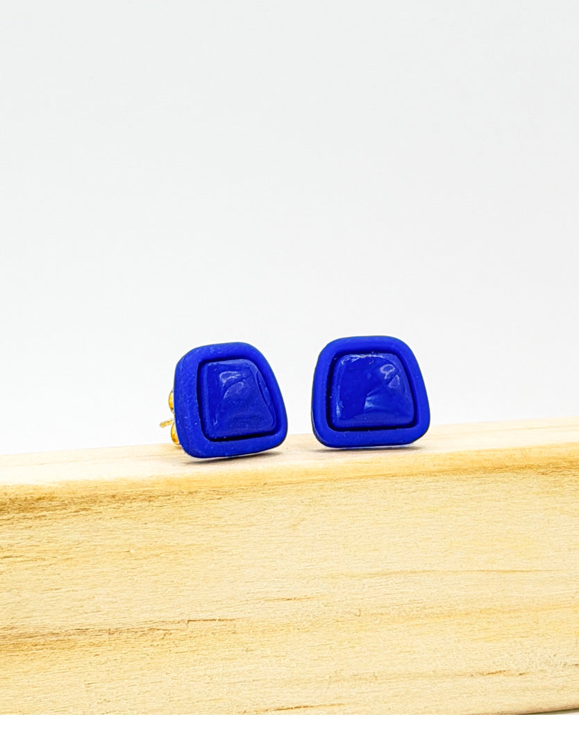 Cobalt Frame Studs