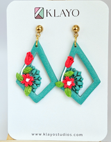 Coastal Garden Frame Earrings