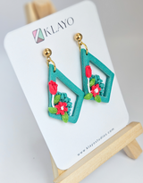 Coastal Garden Frame Earrings