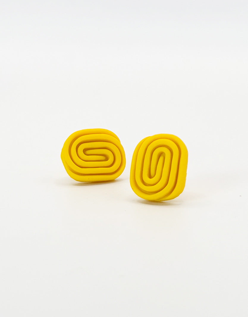 Sunburst Spiral Studs