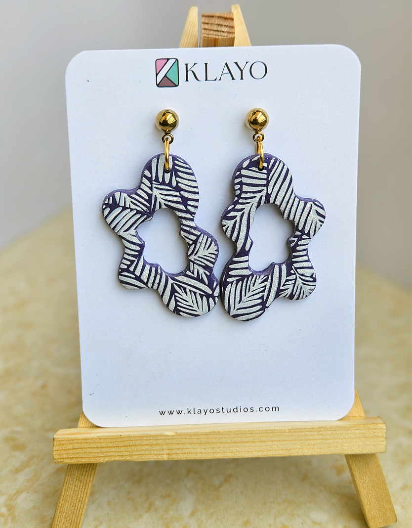 Lavender Bloom Statement Earrings