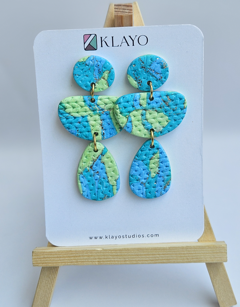 Ocean Weave Statement Earrings