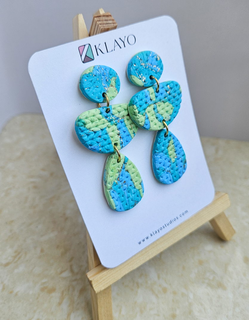 Ocean Weave Statement Earrings