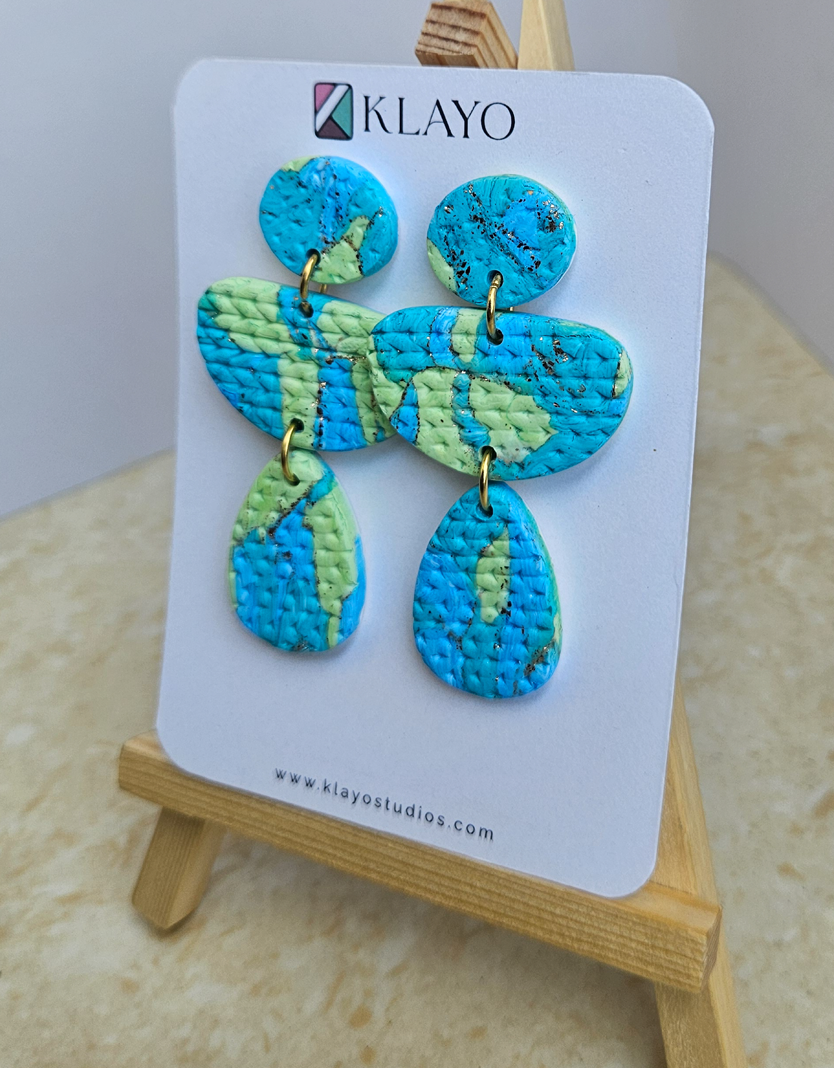 Ocean Weave Statement Earrings