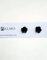 Midnight Blossom Stud Earrings