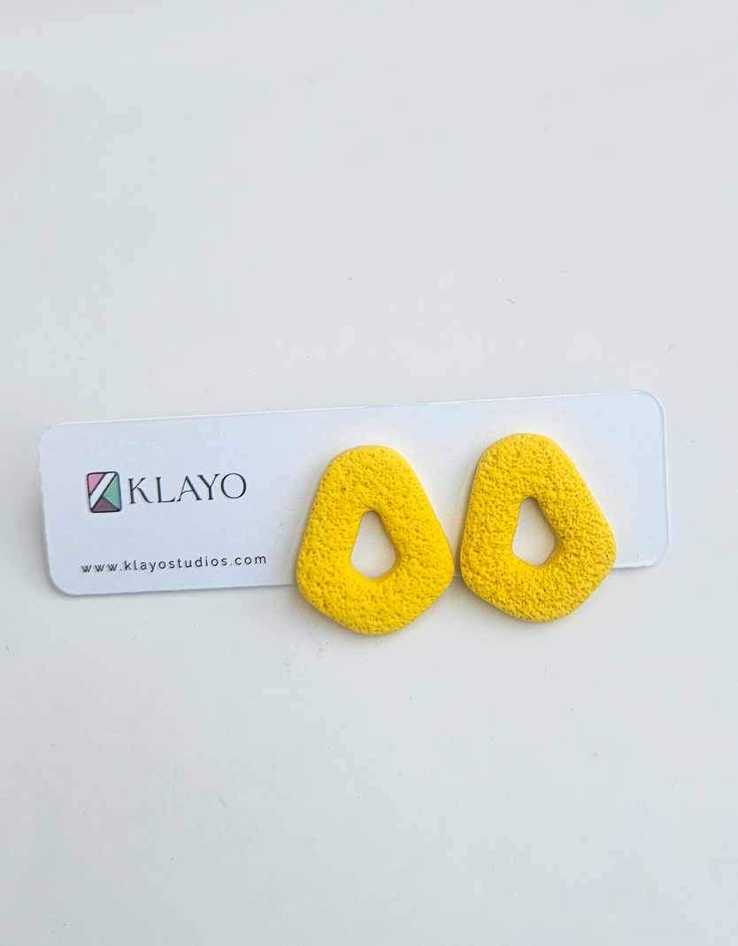 Sunbeam Hollow Stud Earrings