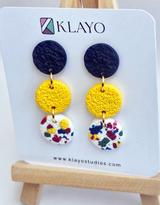 Sunburst Confetti Tier Earrings