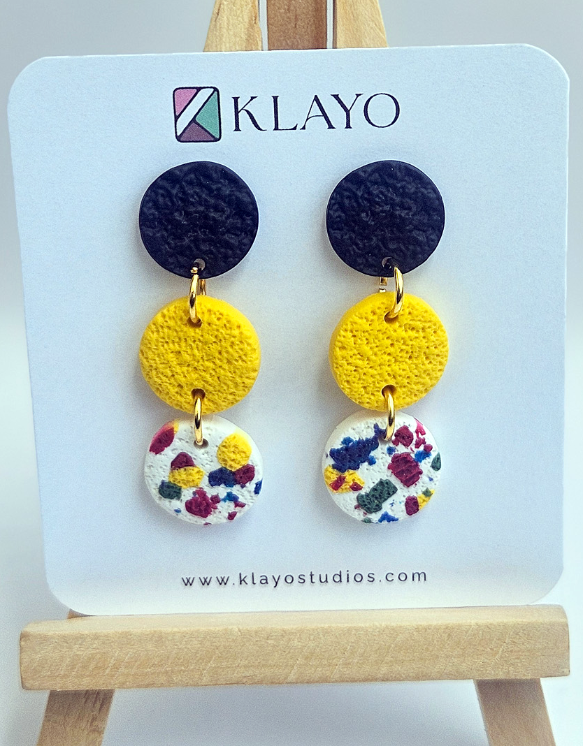 Sunburst Confetti Tier Earrings