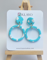 Sky Splash Hoop Earrings