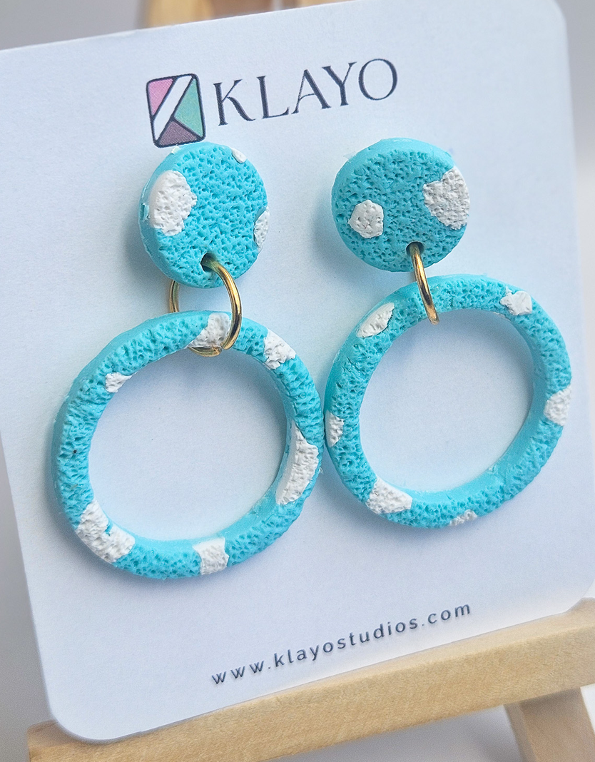 Sky Splash Hoop Earrings