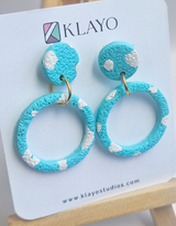 Sky Splash Hoop Earrings