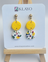 Sunshine Confetti Drop Earrings