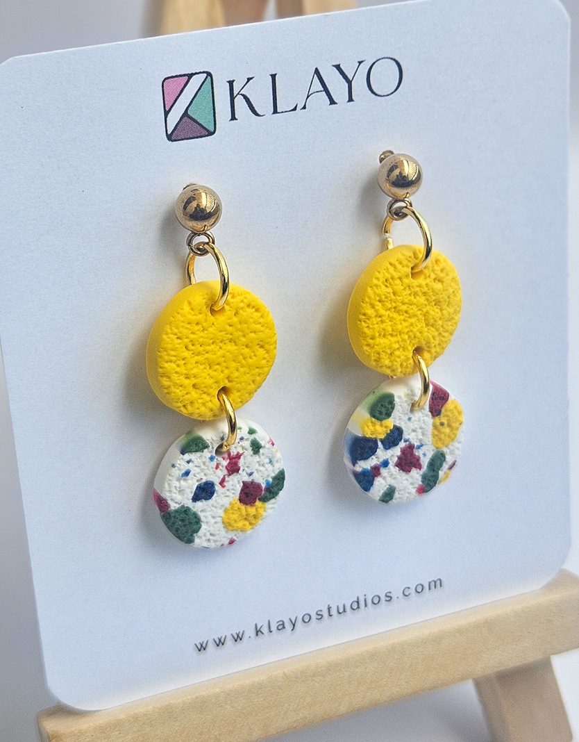Sunshine Confetti Drop Earrings