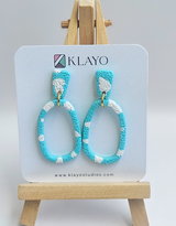 Coastal Breeze Oval Earrings