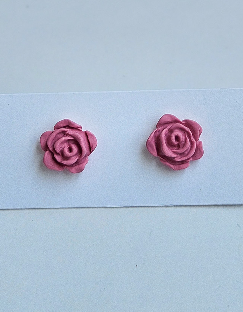 Blush Rose Stud Earrings