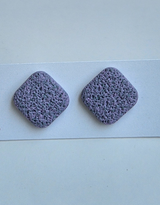 Lavender Mist Diamond Stud Earrings