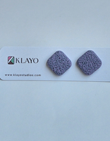 Lavender Mist Diamond Stud Earrings