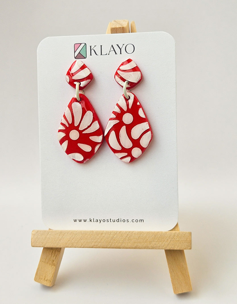 Cherry Bloom Drop Earrings