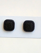 Midnight Square Stud Earrings