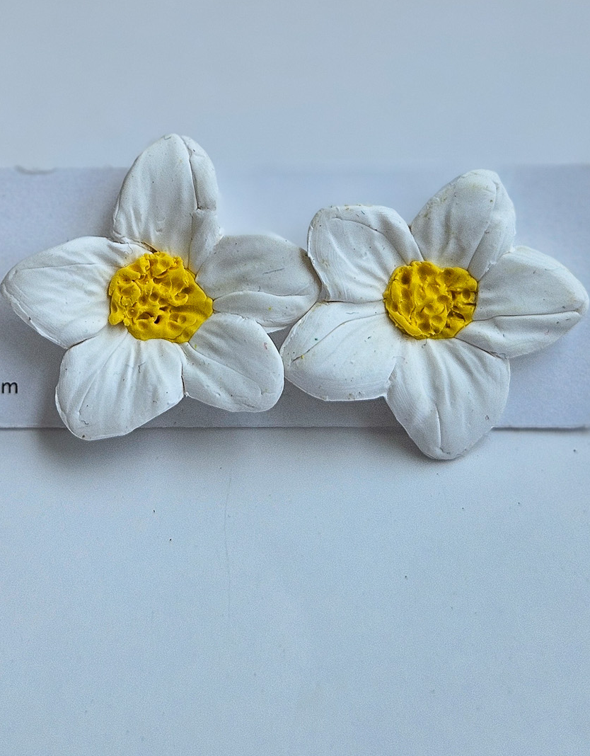 Sunlit Daisy Statement Stud Earrings