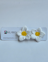 Sunlit Daisy Statement Stud Earrings