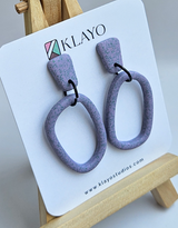 Lavender Loop Statement Earrings