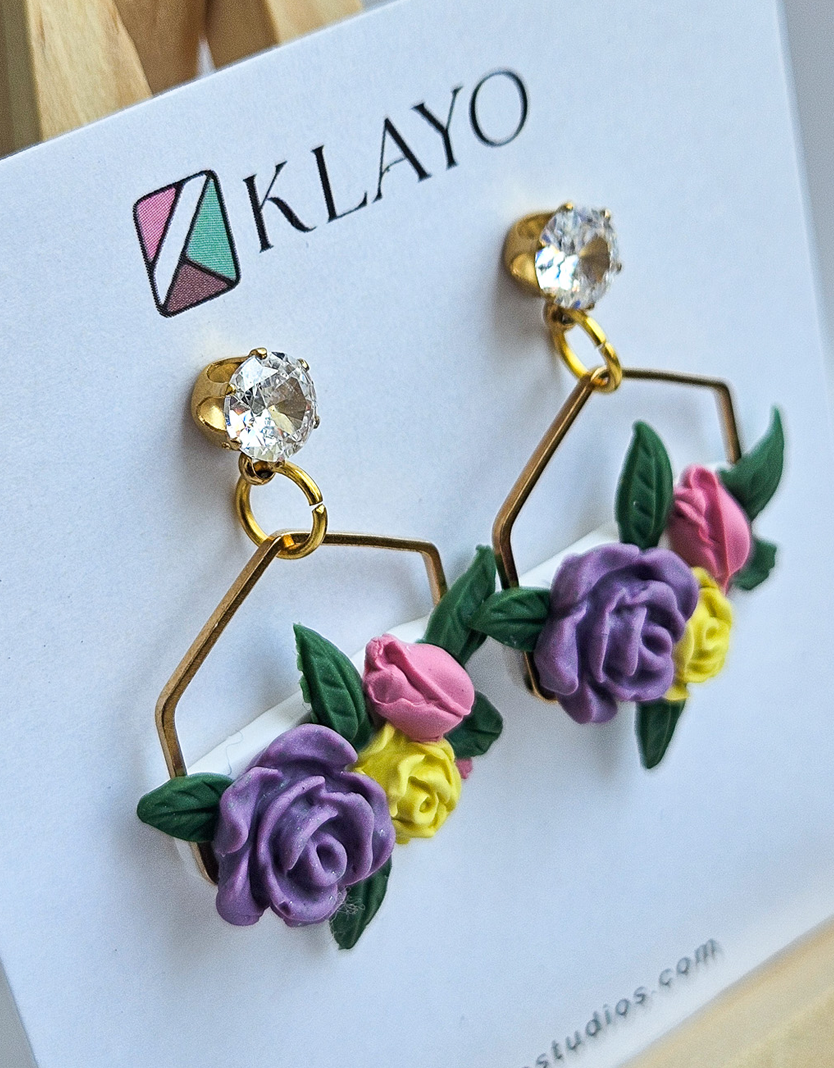 Crystal Garden Bloom Earrings