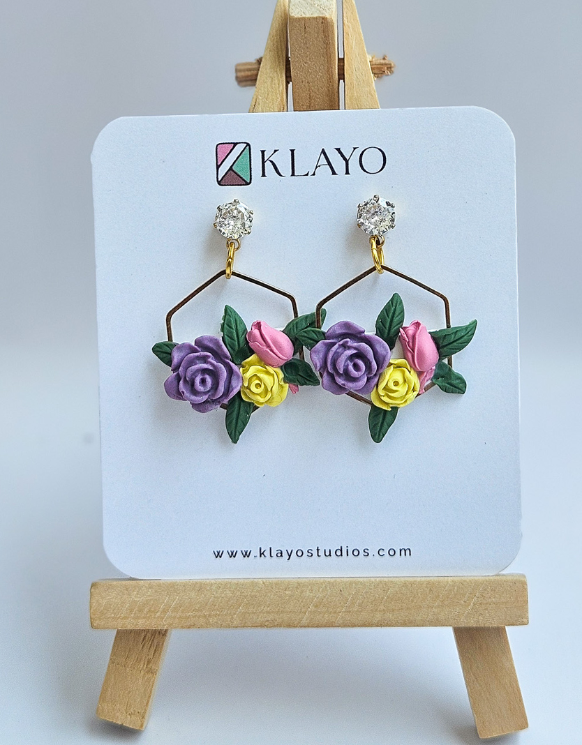 Crystal Garden Bloom Earrings