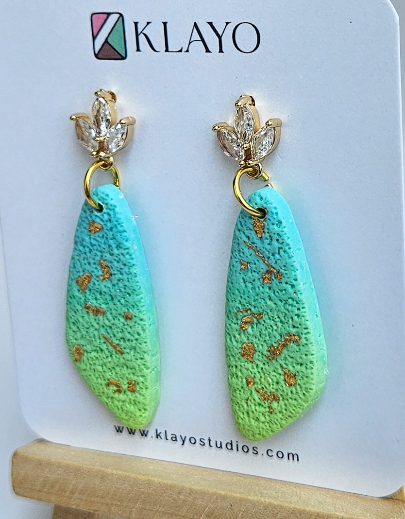 Aurora Meadow Leaf Earrings