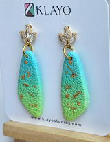 Aurora Meadow Leaf Earrings