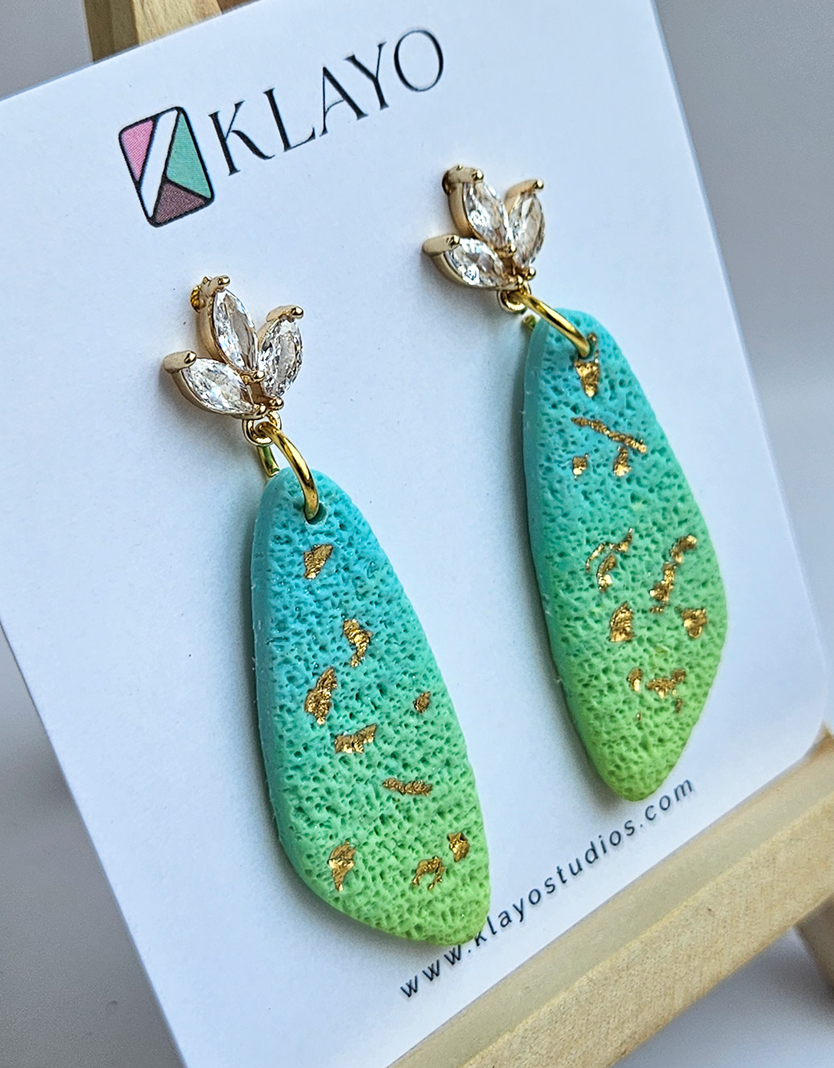 Aurora Meadow Leaf Earrings