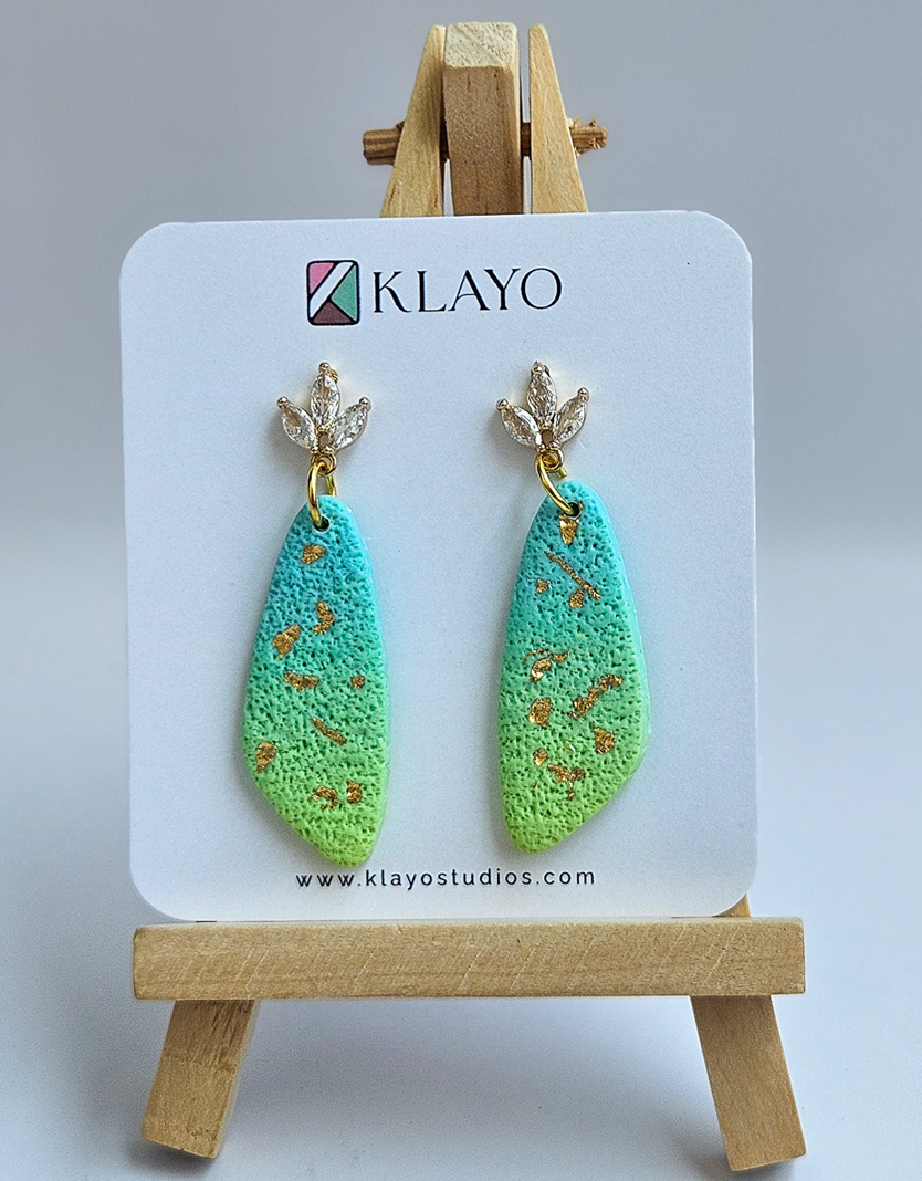 Aurora Meadow Leaf Earrings