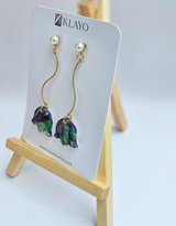 Midnight Bloom Bell Earrings