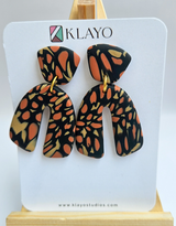 Autumn Mosaic Arch Earrings