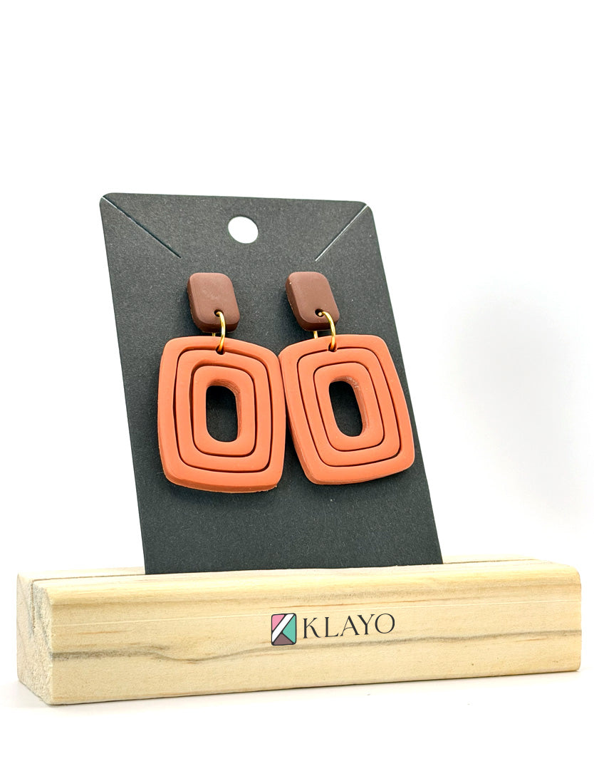 Terracotta Layered Geo Drops