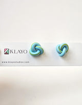 Twist Knot Stud Earrings (Random Colors)