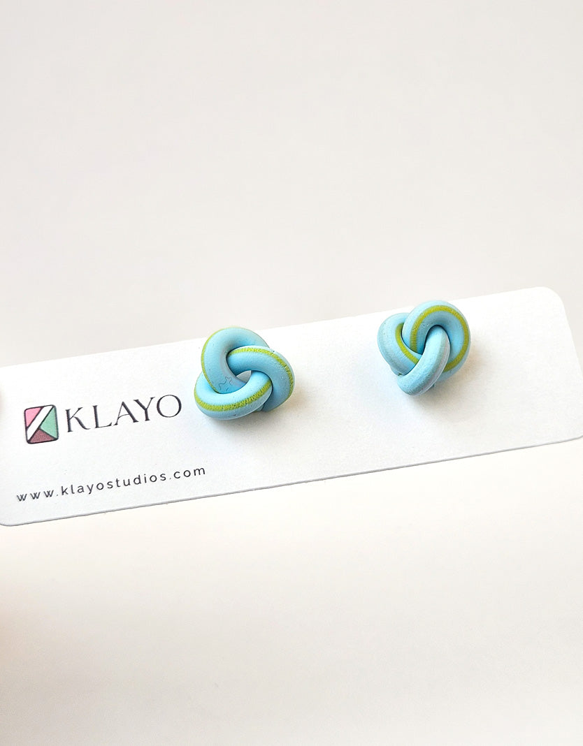 Twist Knot Stud Earrings (Random Colors)