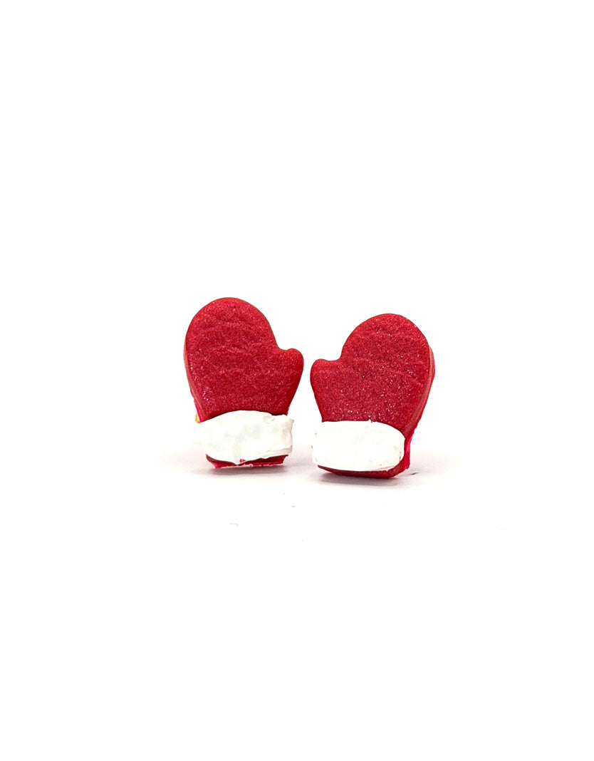 Santa Mittens Mini Studs
