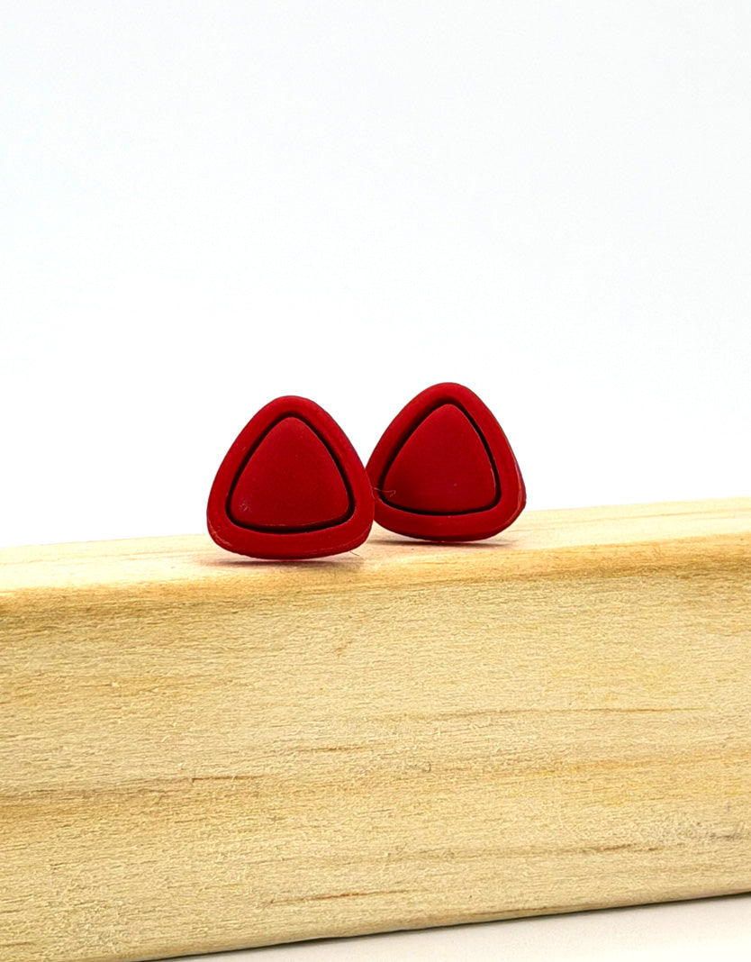 Scarlet Edge Mini Studs