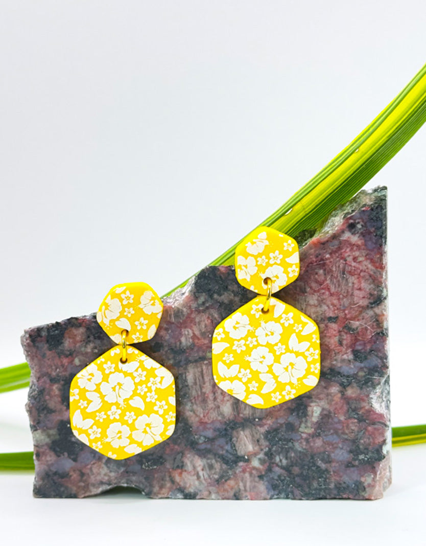Sunlit Blossom Statement Earrings